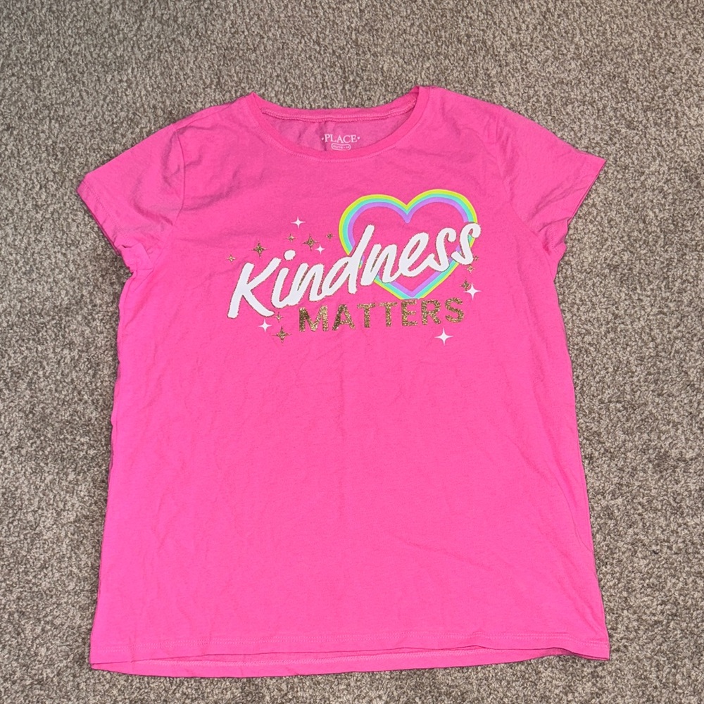 Children’s Place Pink Kids Tee with Kindness Matters Design- NWOT